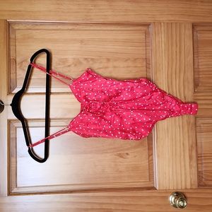 Zara Red bodysuit with white stars